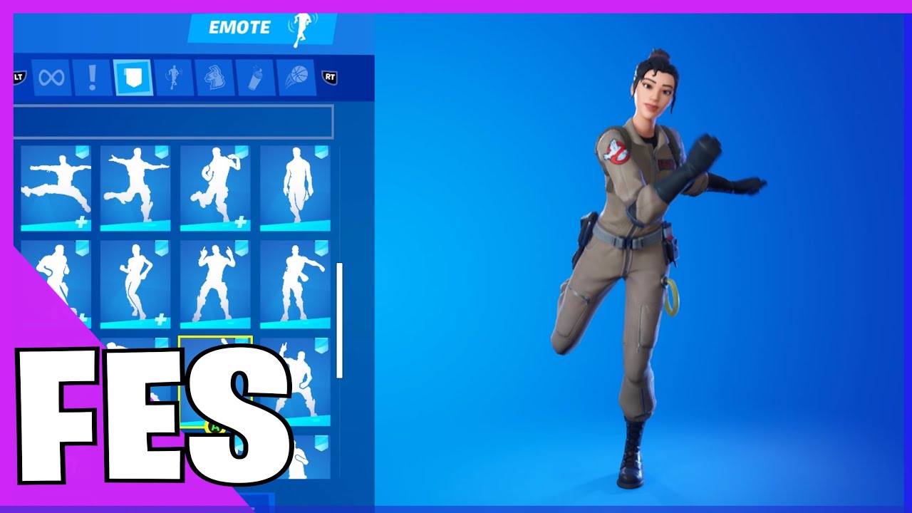 Fortnite Curse Buster Skin With all my Fortnite Dances & Emotes!