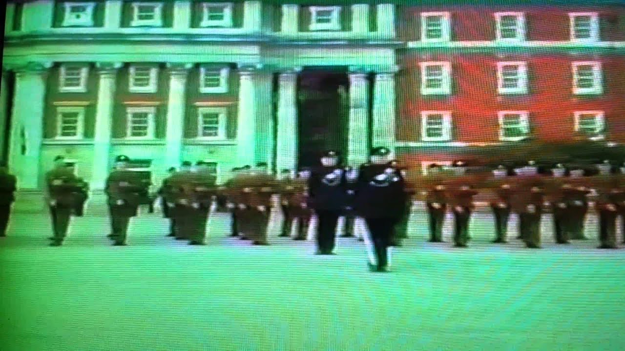 Passing out Royal Green Jackets 1985 Present Arms