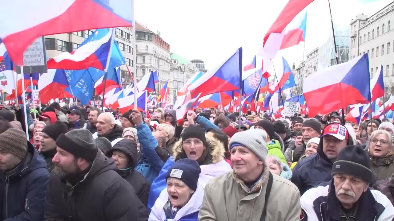 Anti-government protest in Prague