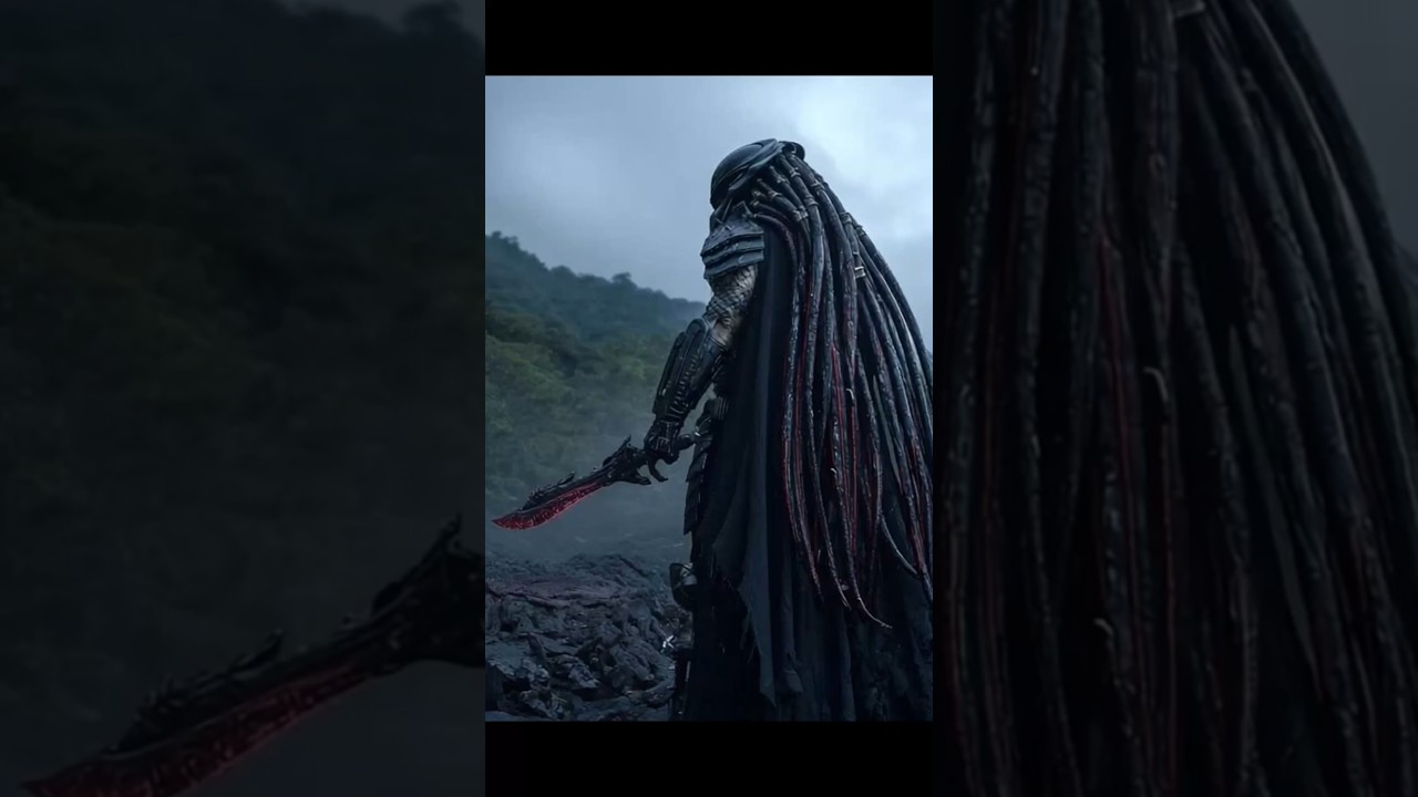 PREDATOR KING REVEALED &ndash; LEGENDARY YAUTJA KING 👑 | 4K SHORT #predator #predatorbadlands #short #avp