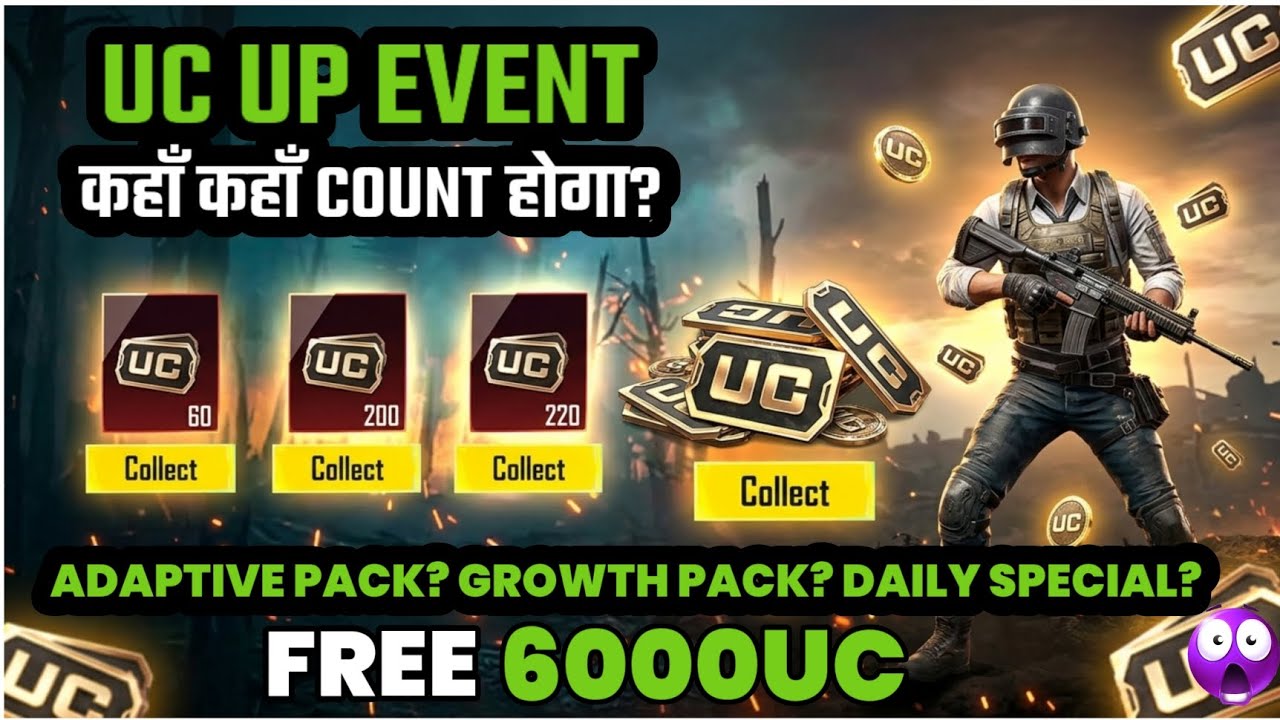 😍 Uc Up Event BGMI | Adaptive Pack / Growth Pack / Daily Special Count In Uc Up? | BGMI Uc Purchase