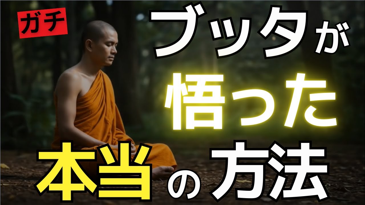 【衝撃】ブッダが悟りを開いた“本当の方法”｜苦行でも神秘体験でもなかった！