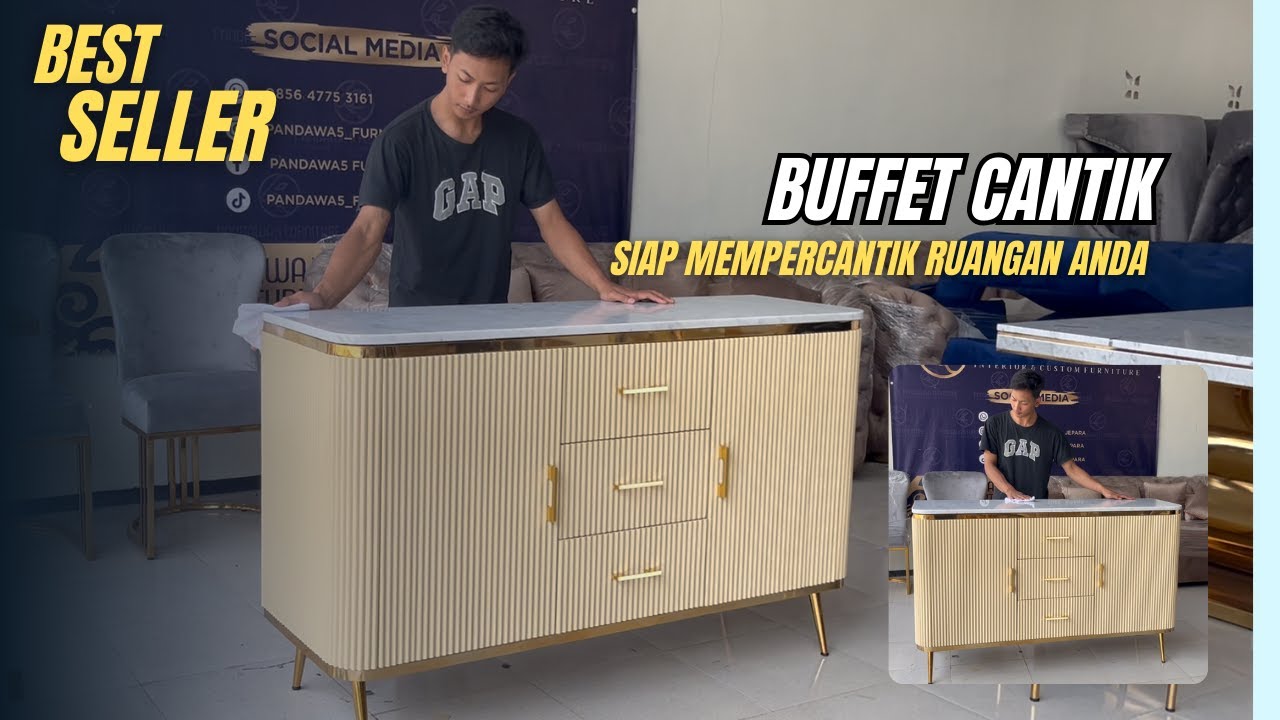 BUFFET CANTIK MODERN PRODUK PANDAWA 5 FURNITURE