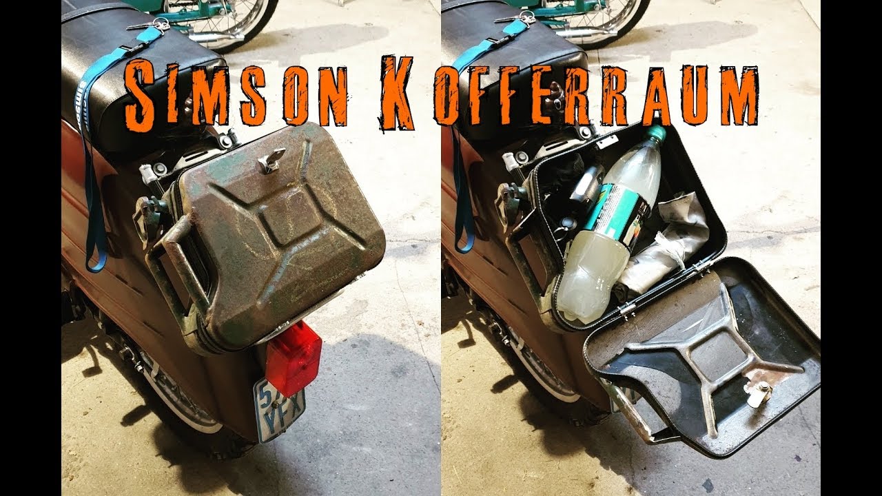 Kofferraum für die Simson | Benzinkanister Umbau