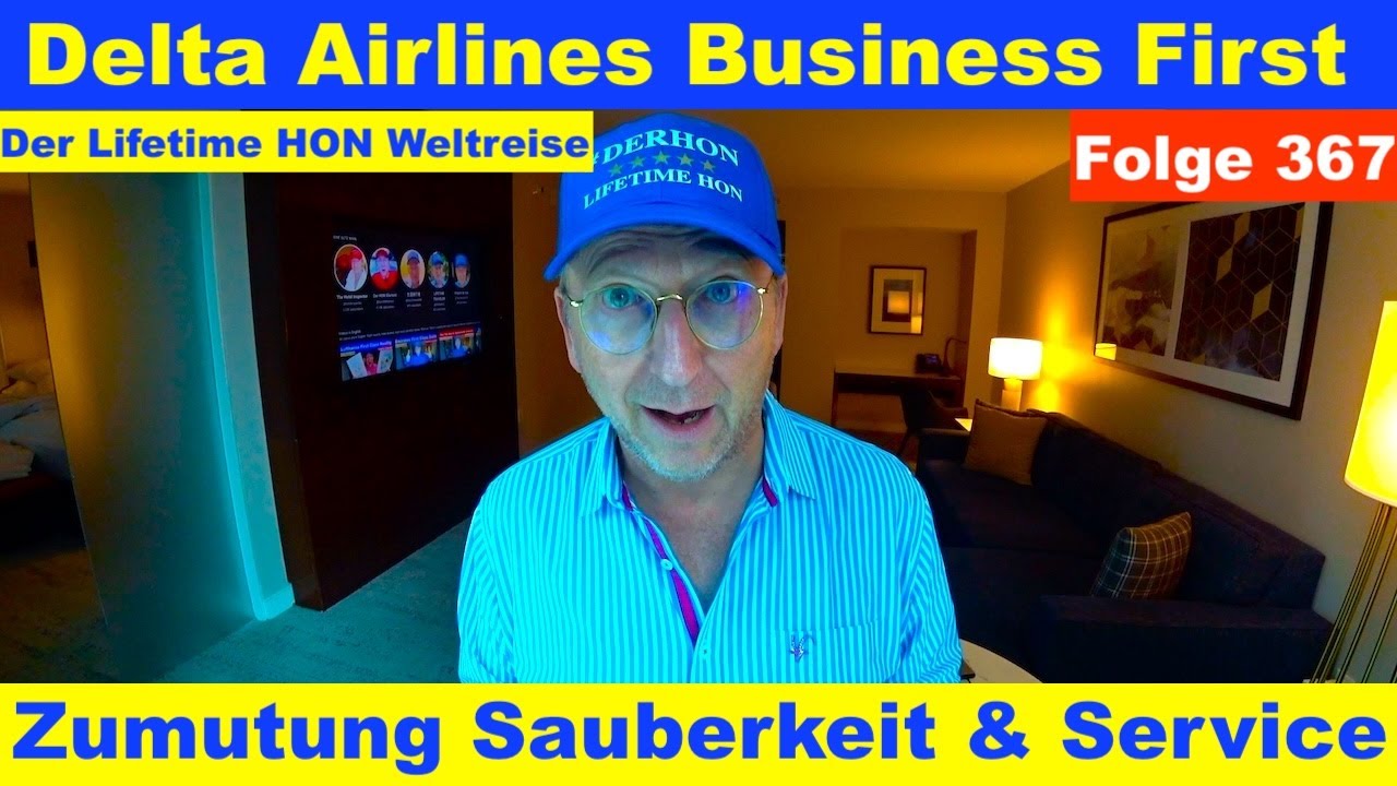 Sei froh wenn das Flugzeug fliegt (Delta Airlines Business First) #Weltreise 367 #deltaairlines