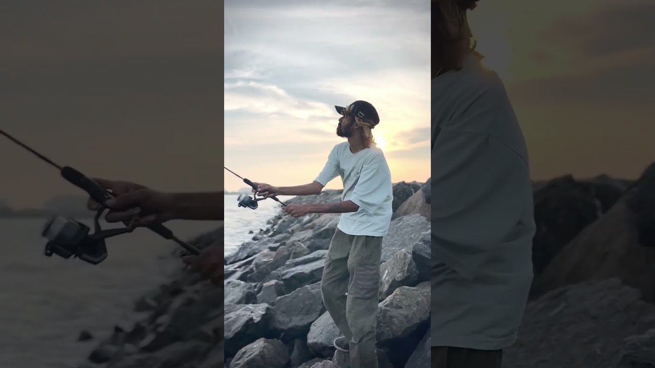 Chennai fishing spot rock beach MUTTUKADU #trending #fishingrod #casting #hobby