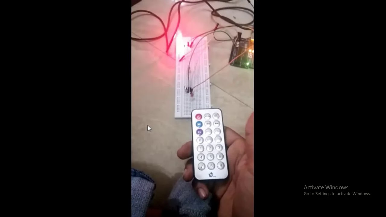 remote controlled led blink using IR