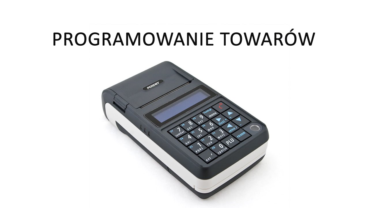 Posnet Mobile HS EJ programowanie, definiowanie towaru - kasy-drukarki.pl