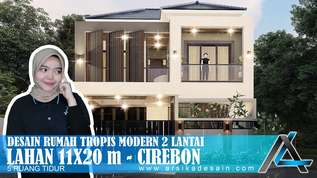 DESAIN RUMAH 11 X 20 METER I CIREBON - RUMAH TROPIS MINIMALIS 