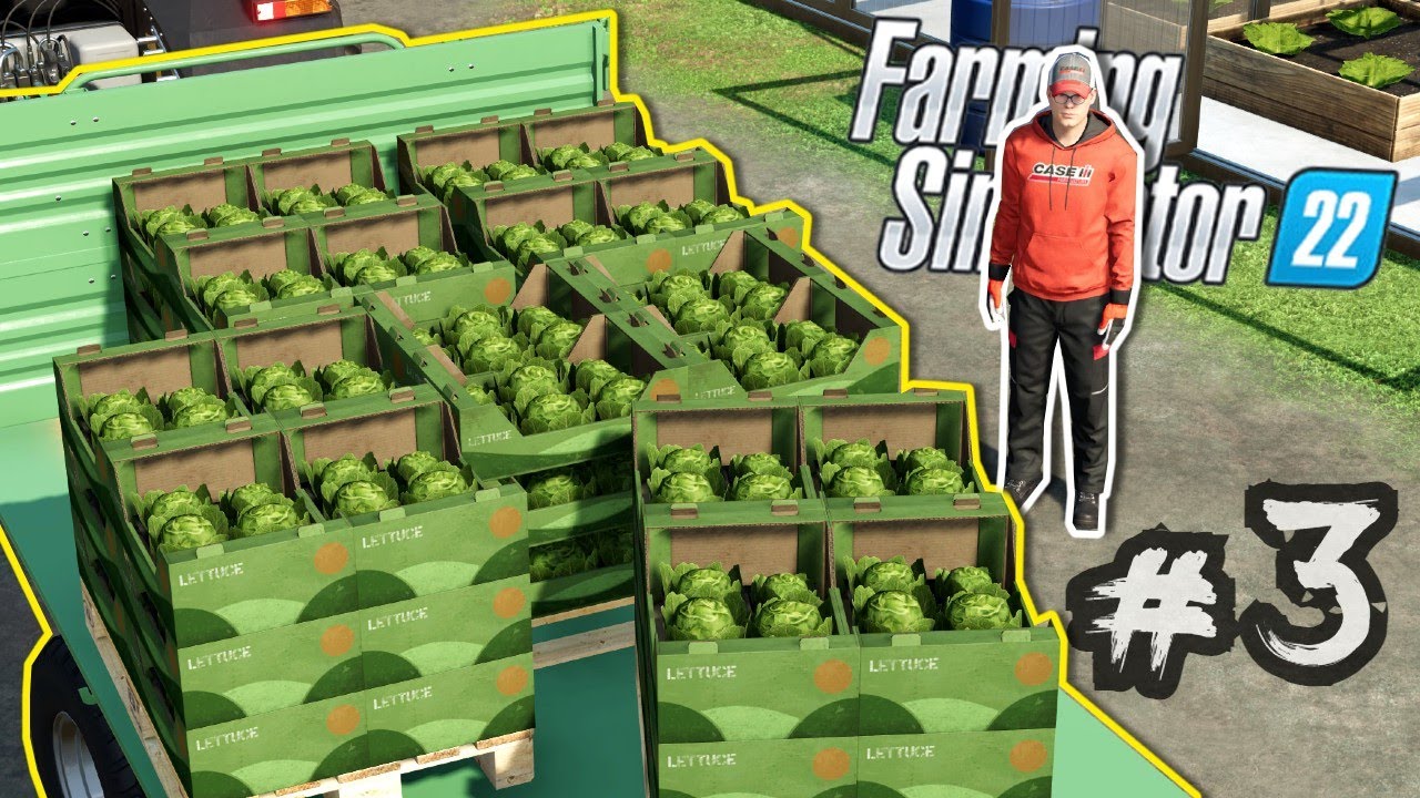 FARMING SIMULATOR 22 #3 - Serre e Raccolta Lattuga con LUIGI!