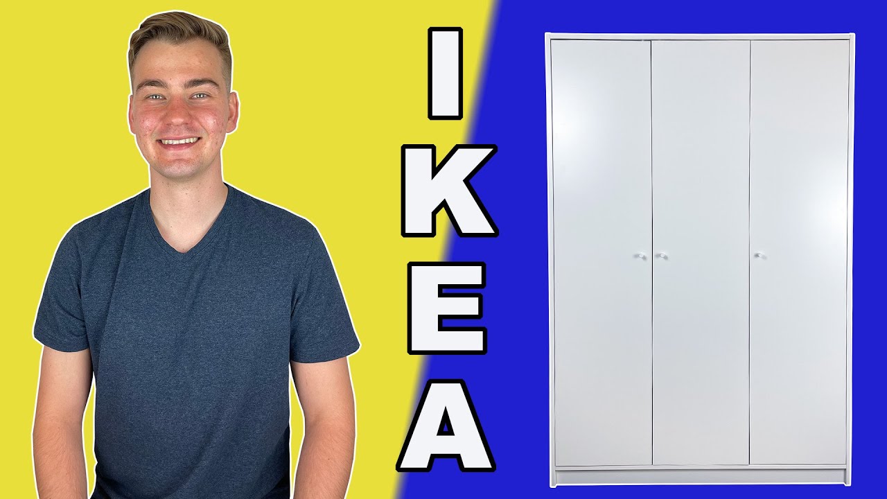 How To DISASSEMBLE Kleppstad 3 Door Wardrobe IKEA Tutorial