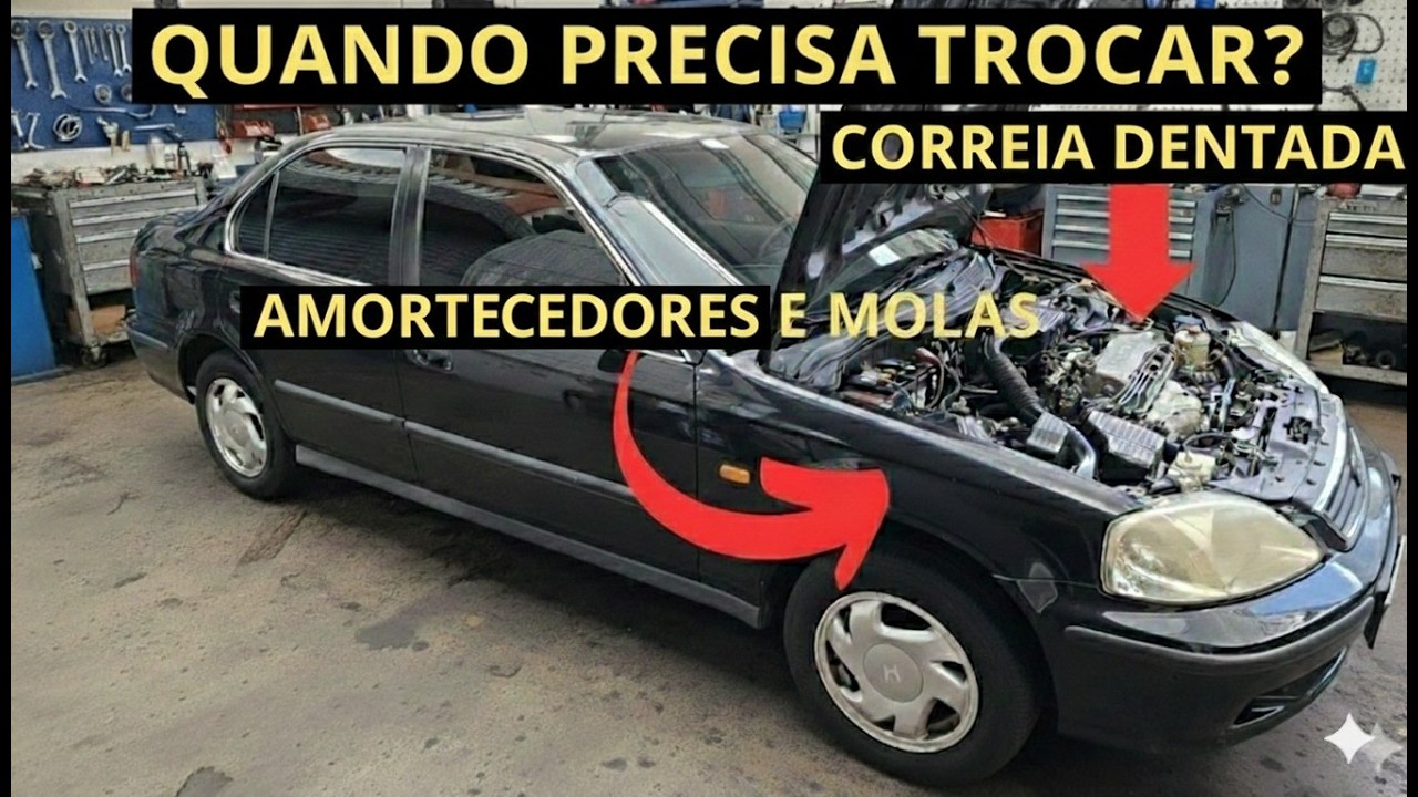 Honda Civic 1999 - Correia Dentada Amortecedores e Molas! Quando Trocar? *Problema na Marcha Lenta*