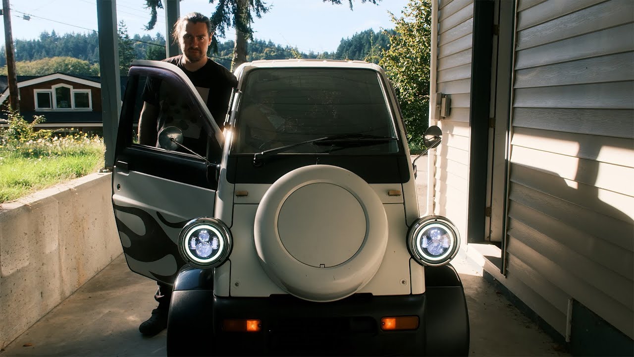 we upgraded our tiny truck's headlights (not plug and play)