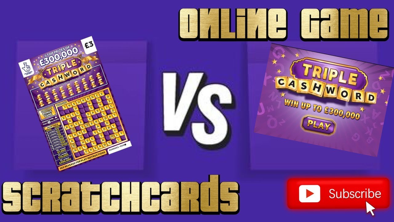 New Triple Cashword 💥 Scratch Cards VS Online Instant Win Games 💥 National Lottery