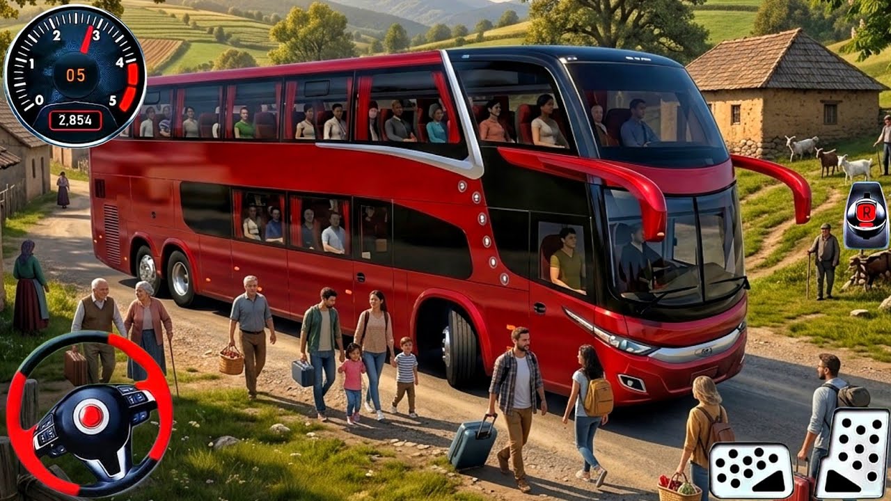 New Bus Simulator 2026 - Indian Luxury Bus Driving in Modern City - Bus Game Android Gameplay