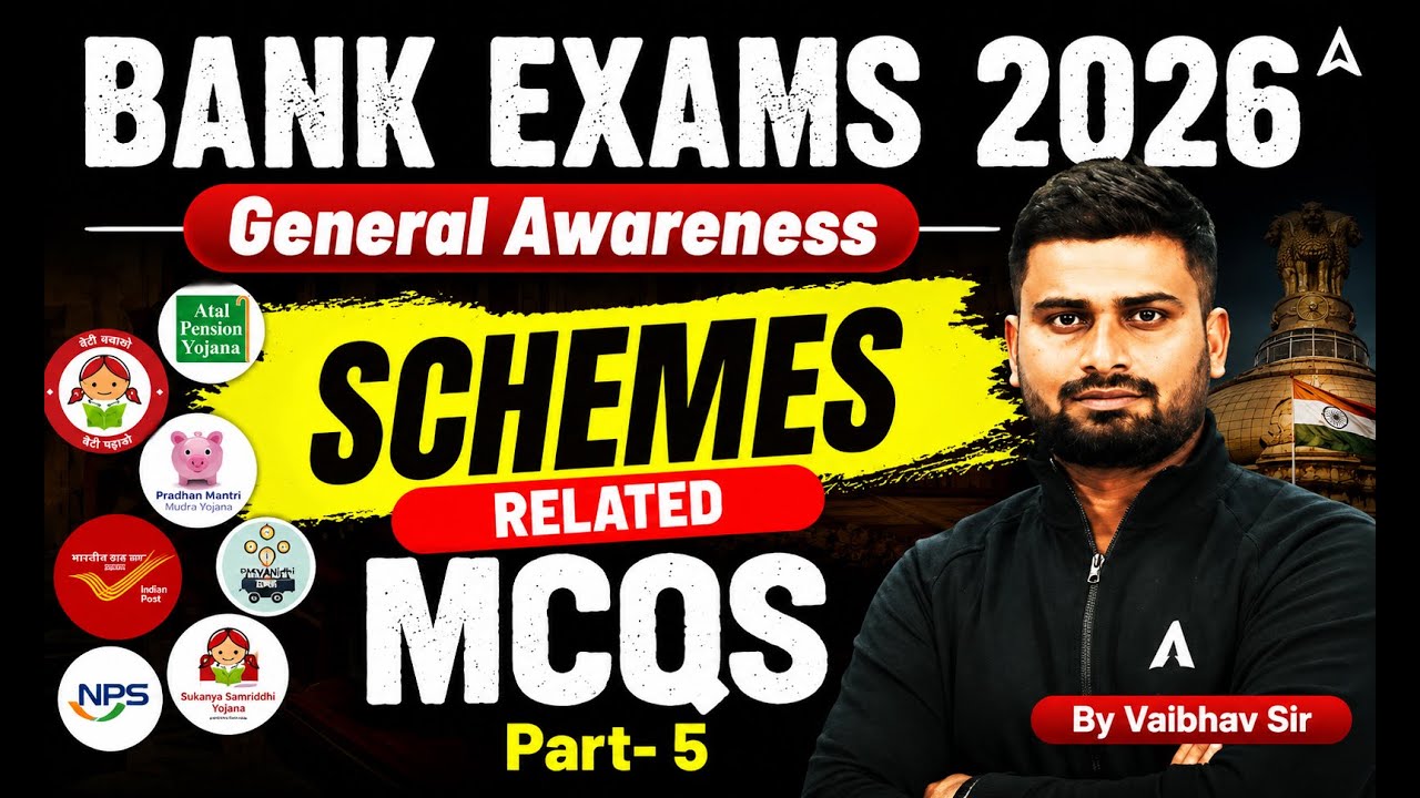 Important Government Schemes #5 for Bank Exams 2026 | General Awareness Revision By Vaibhav Sir