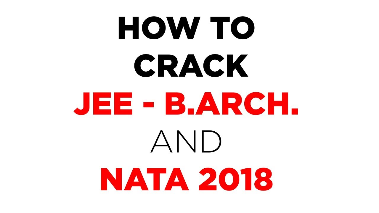 HOW TO CRACK NATA 2018
