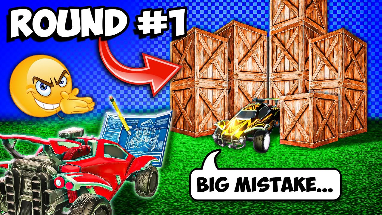 He challenged me to Rocket League Build Mode, but he can build WAY MORE