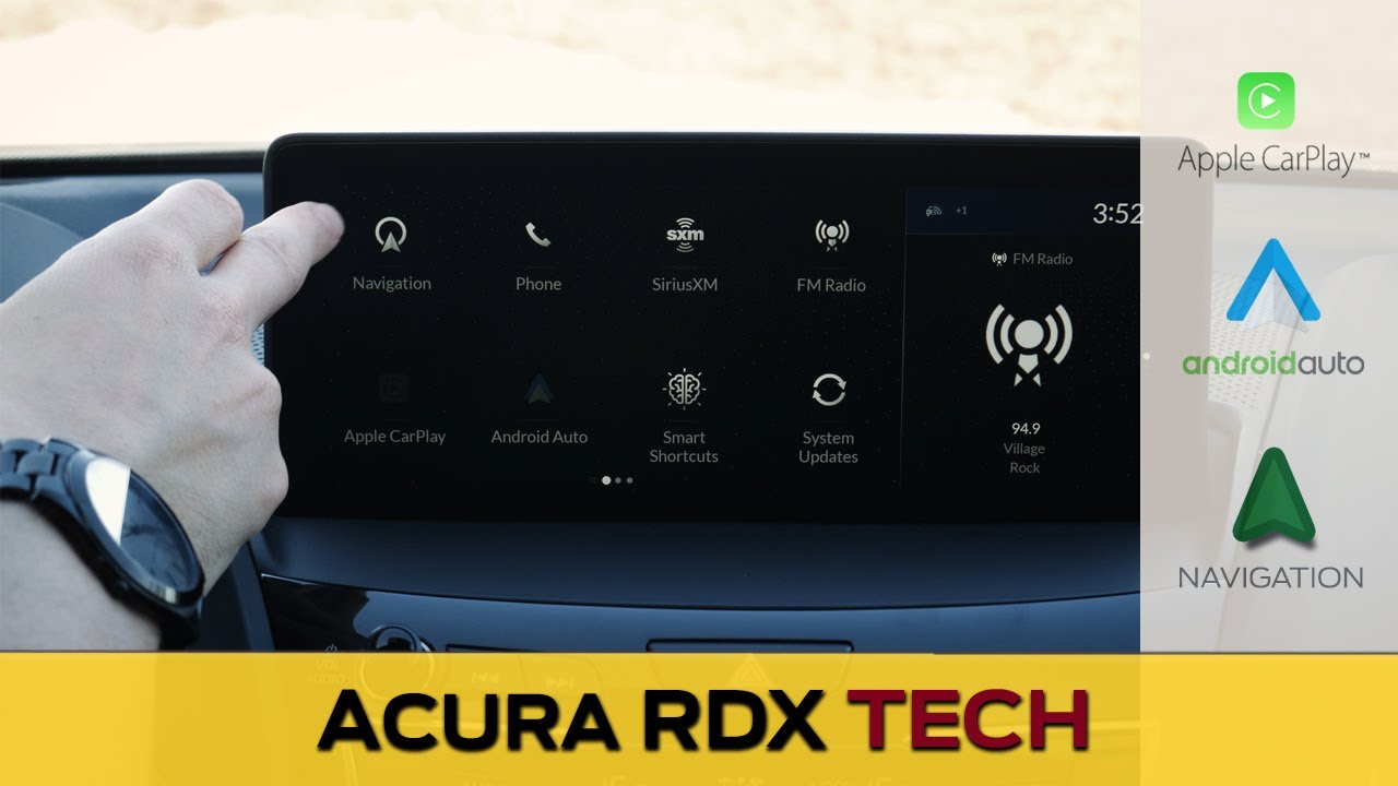 Media Screen in the Acura RDX | Apple CarPlay, Android Auto, Reboot and more!