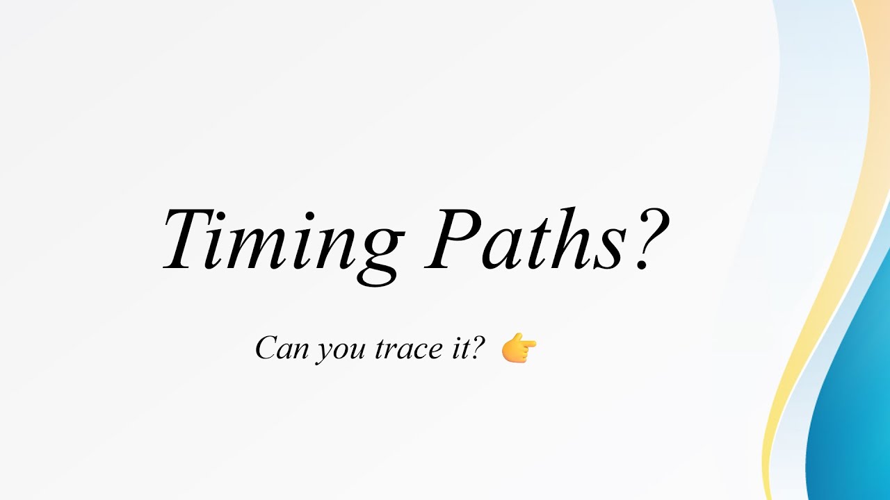 How Many Timing Paths Exist in STA? | Reg to Reg | Input and Output