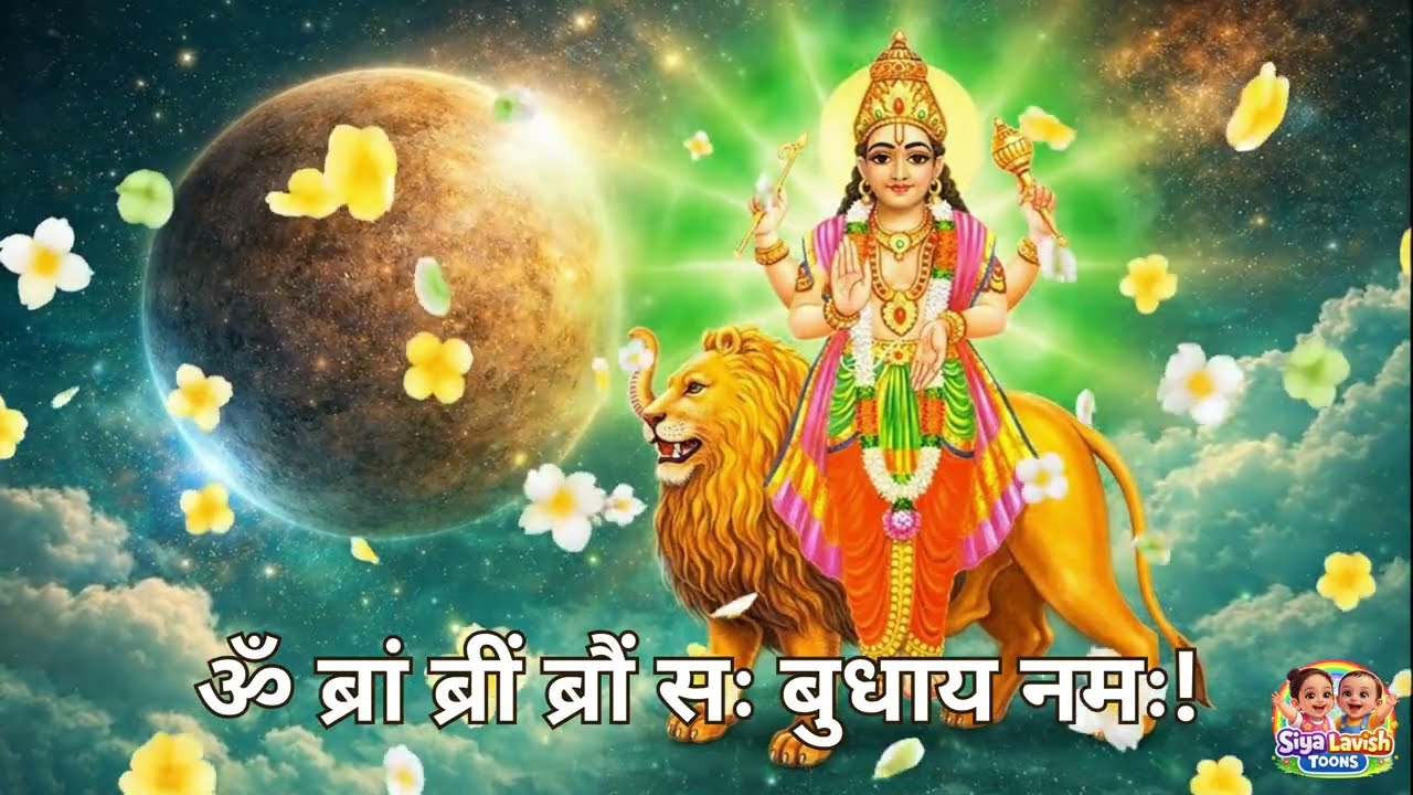 बुध ग्रह बीज मंत्र 108 बार | Budh Grah Beej Mantra 108 Times | बुद्धि व व्यापार में वृद्धि