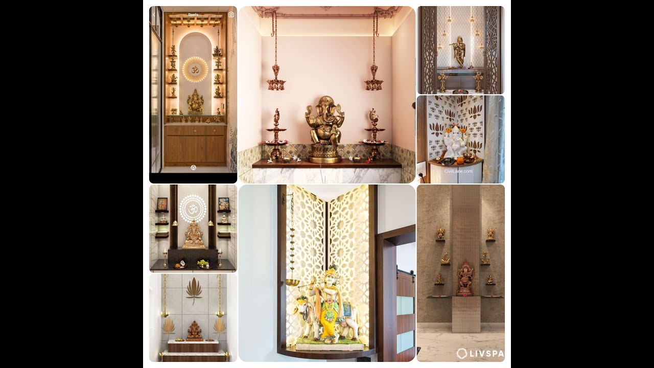 Pooja unit ideas for flat|| Home mandir design ideas|| Small home temple ideas||