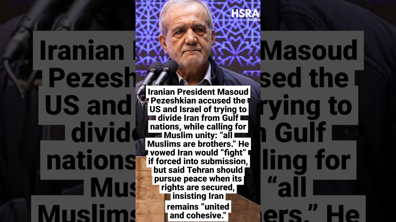 Pezeshkian Warns US & Israel: &ldquo;We Will Fight&rdquo; | Iran&rsquo;s Gulf Message #shorts #breakingnews #iran