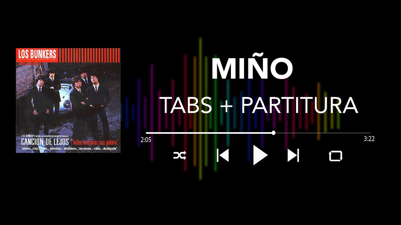 Los Bunkers - Miño (Bass Cover/Tabs + Partitura + Acordes)