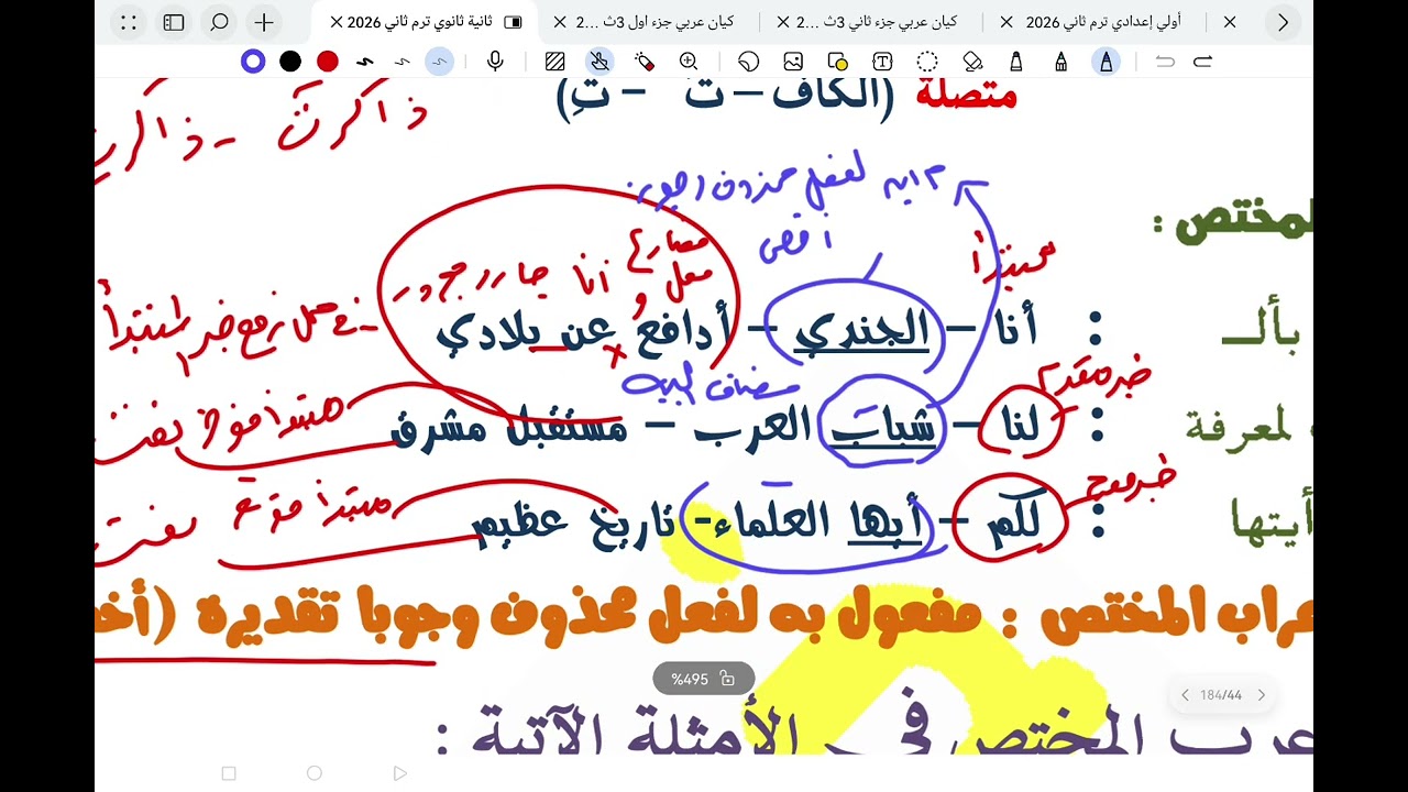 أسلوب الاختصاص ثانية ثانوي 