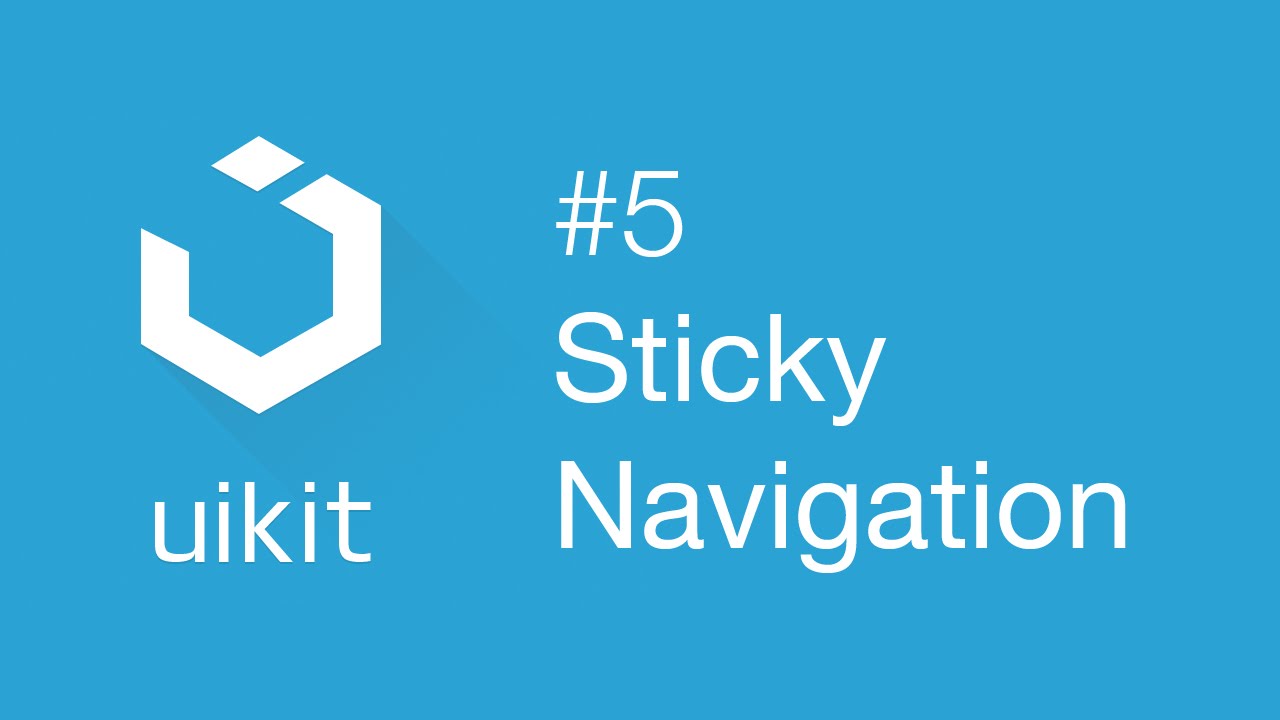 UIkit web framework #5: Sticky navigation