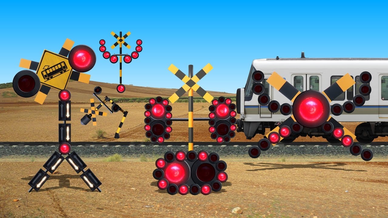 特殊なミニ踏切カンカンと電車 | railroad crossing train