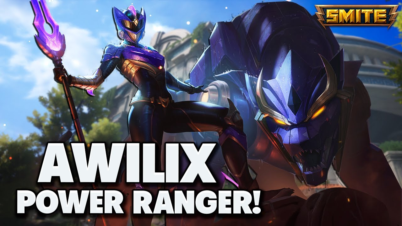 Essa nova skin da AWILIX ficou MUITO BOA! POWER RANGER ▸ SMITE Conquista