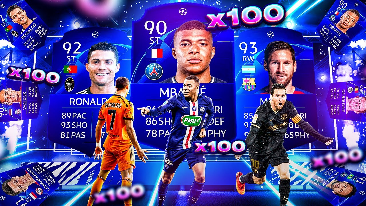 What do you get from 100 Guaranteed 81+ UCL Packs?