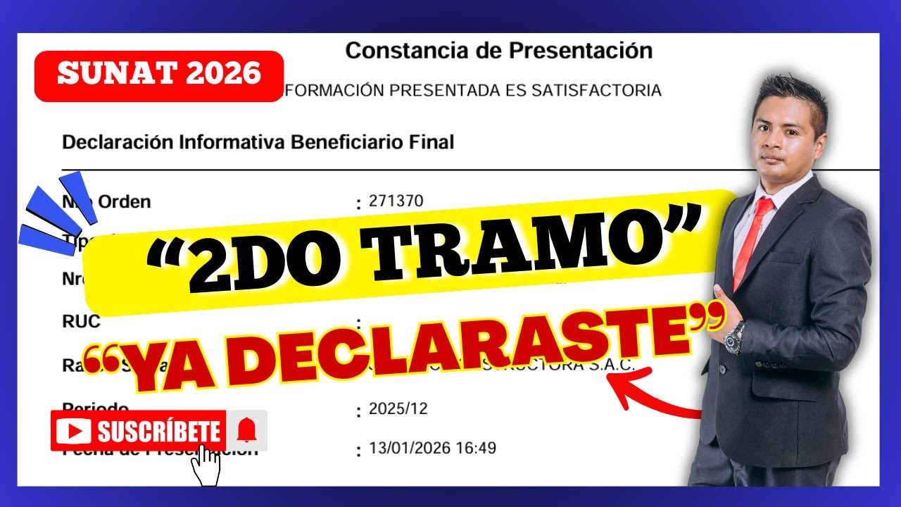 👉 “Beneficiario Final – Segundo Tramo SUNAT 🚨 Aprende a Declararlo Paso a Paso”