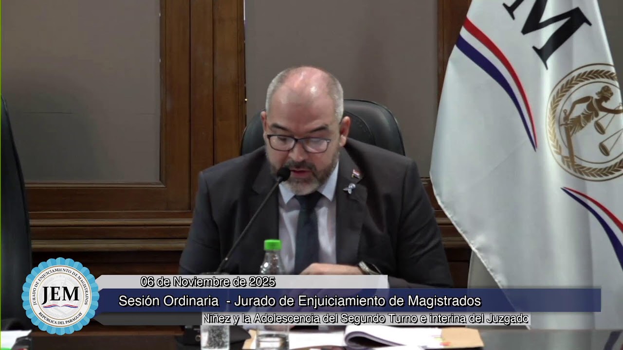 06-11-2025 - Sesión Ordinaria - Jurado de Enjuiciamiento de  Magistrados