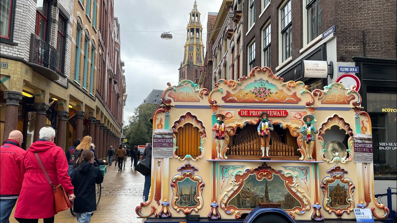 Draaiorgel de Pronkjewail in de binnenstad van Groningen