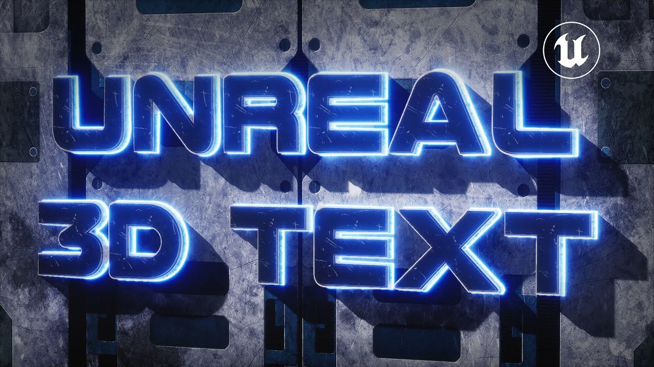 Как создать 3D-ТЕКСТ в Unreal Engine 5