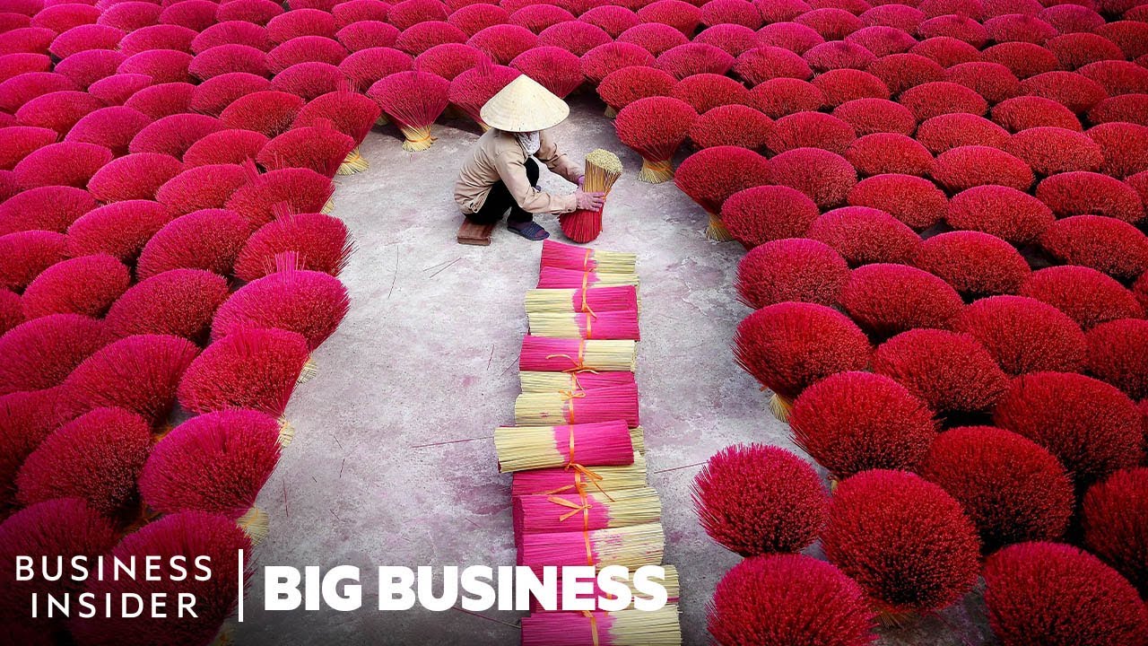 How This Village Makes 50,000 Incense Sticks A Day For Lunar New Year | Big Business