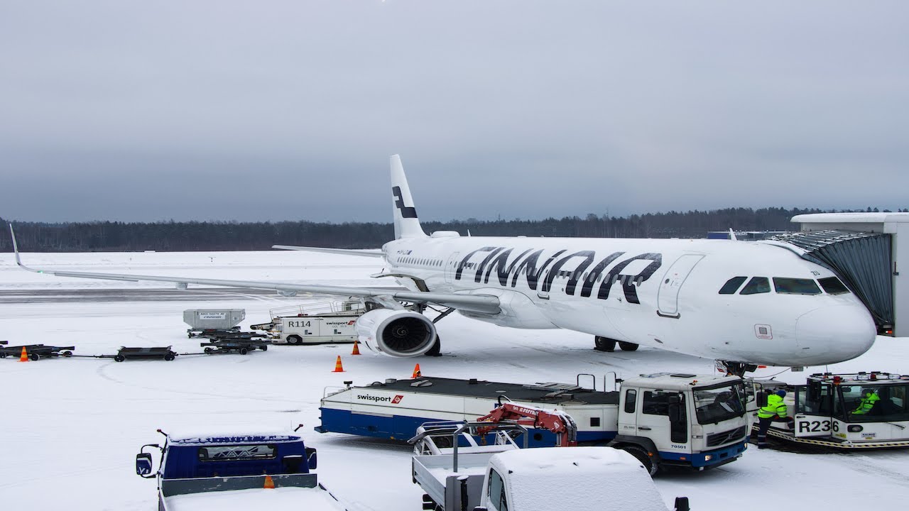 FULL FLIGHT! Foggy flight from Ivalo to Kittilä on Finnair's A321