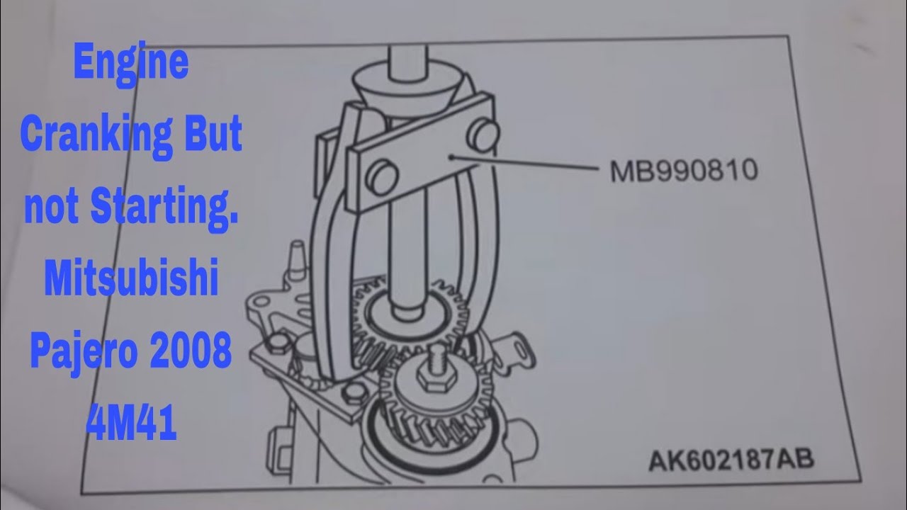 Engine Cranks But Not Start | Mitsubishi Pajero/Montero 2008 4M41 3.2