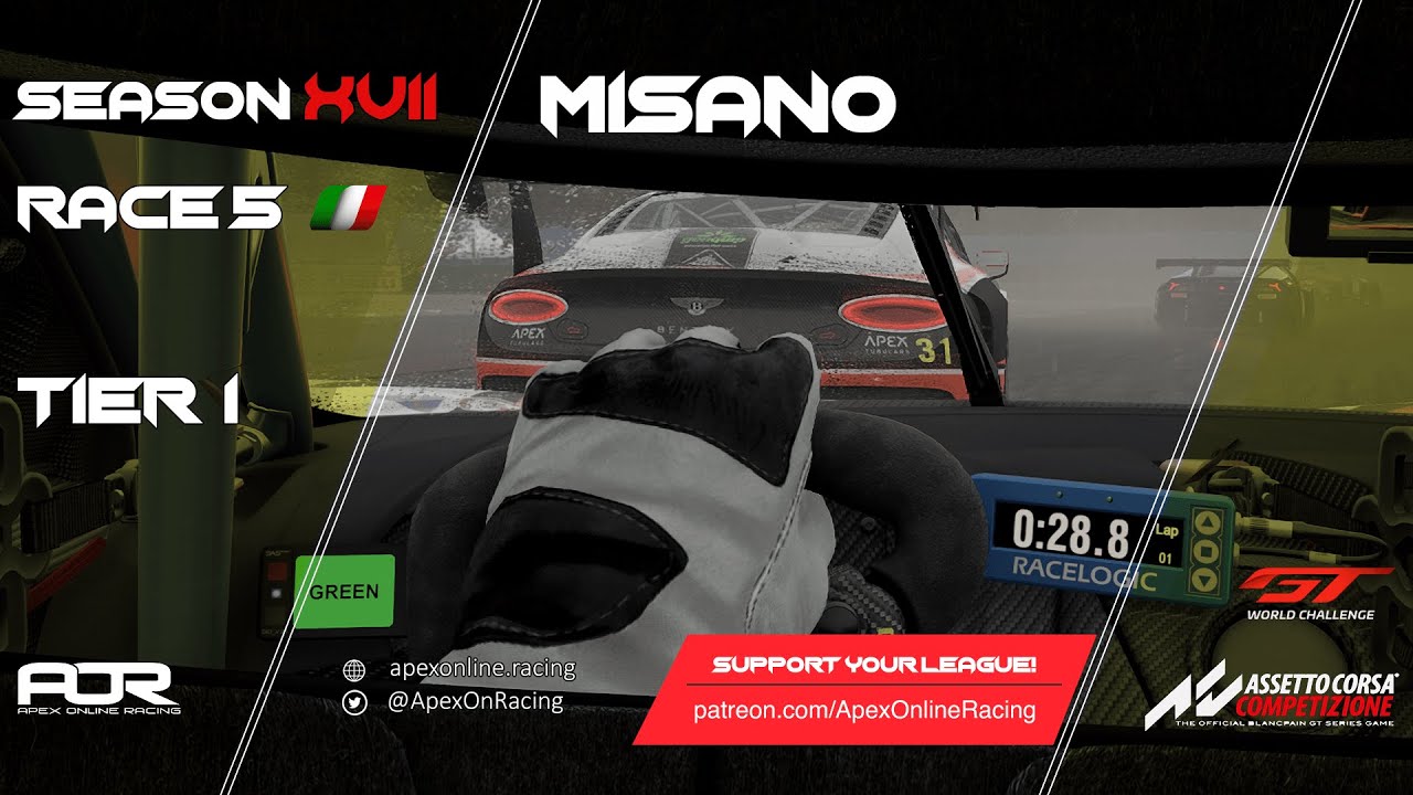 Assetto Corsa Competizione | Season XVII | Race 5 | Tier 1 | PC | Misano