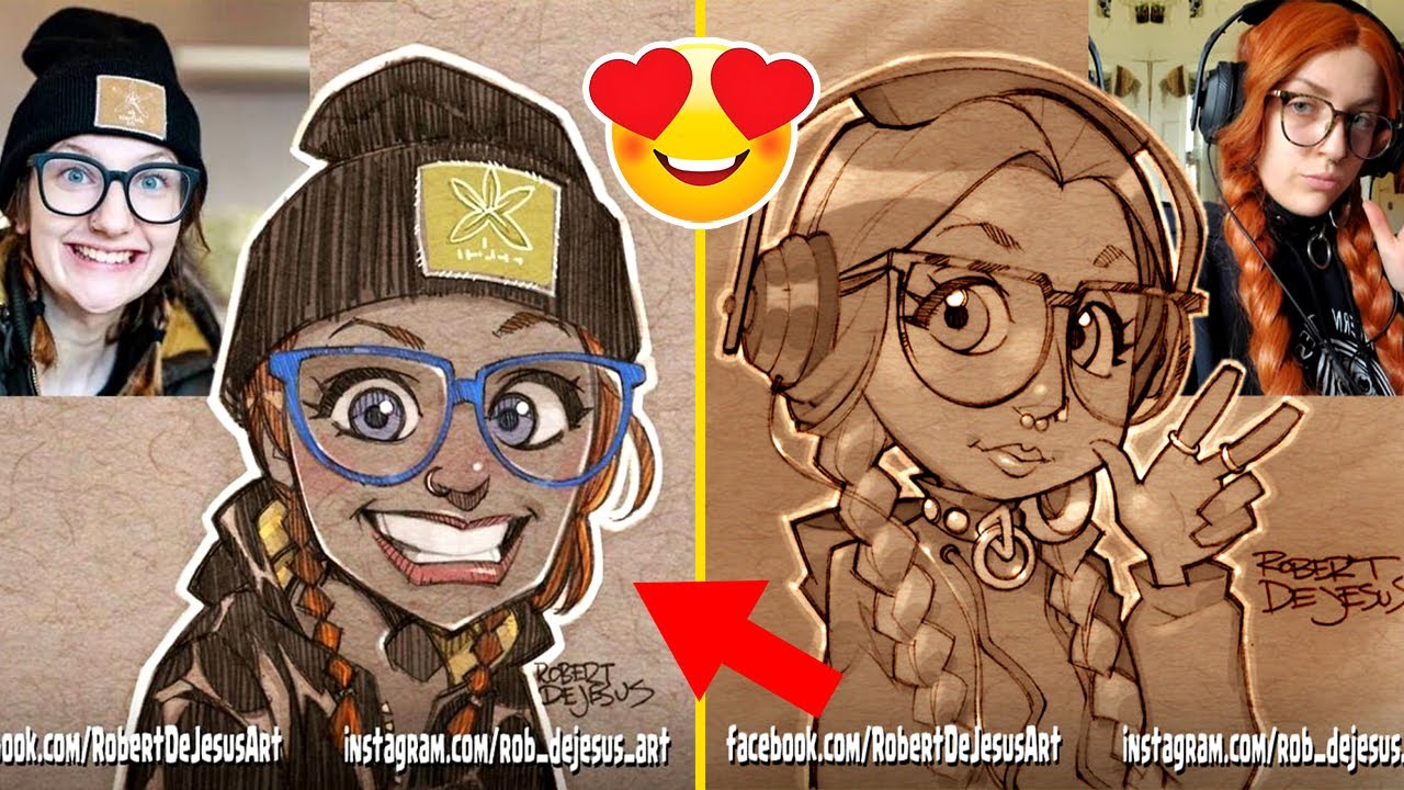 Illustrator Turns Strangers Into Cartoon Characters