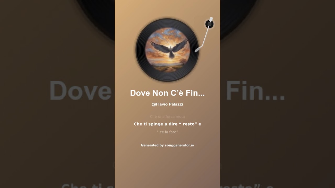Dove Non C’è Fine (Rinasco Ancora)