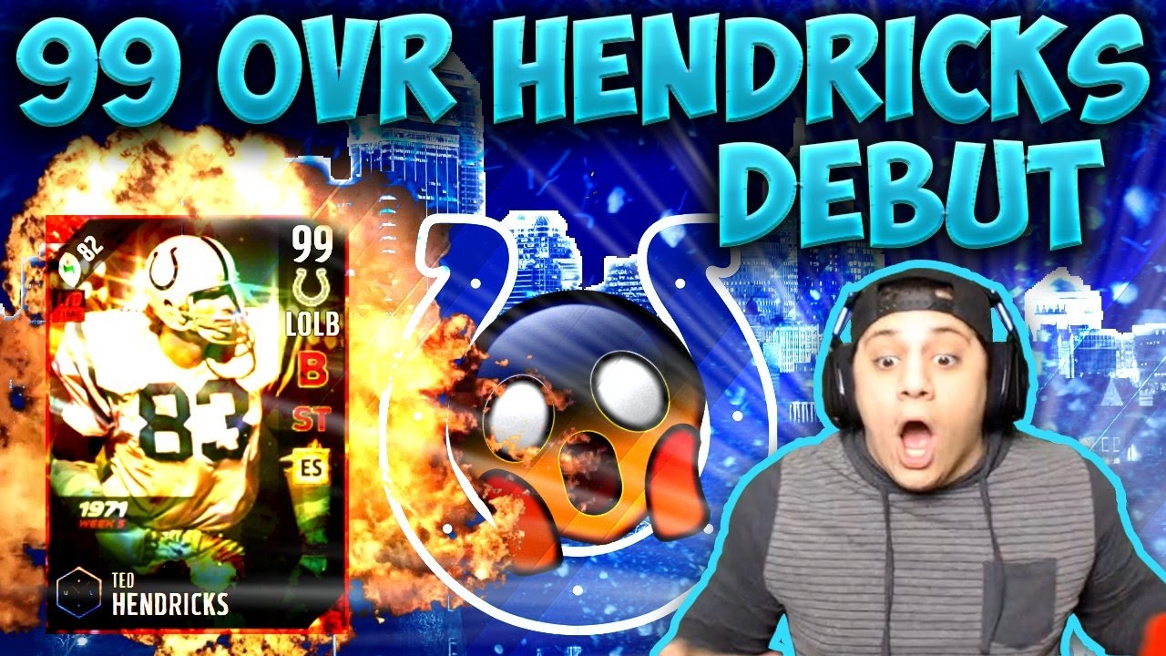 HENDRICKS WITH 2 KEY TURNOVERS! (99 TED HENDRICKS GAMEPLAY) - MADDEN 17 ULTIMATE TEAM