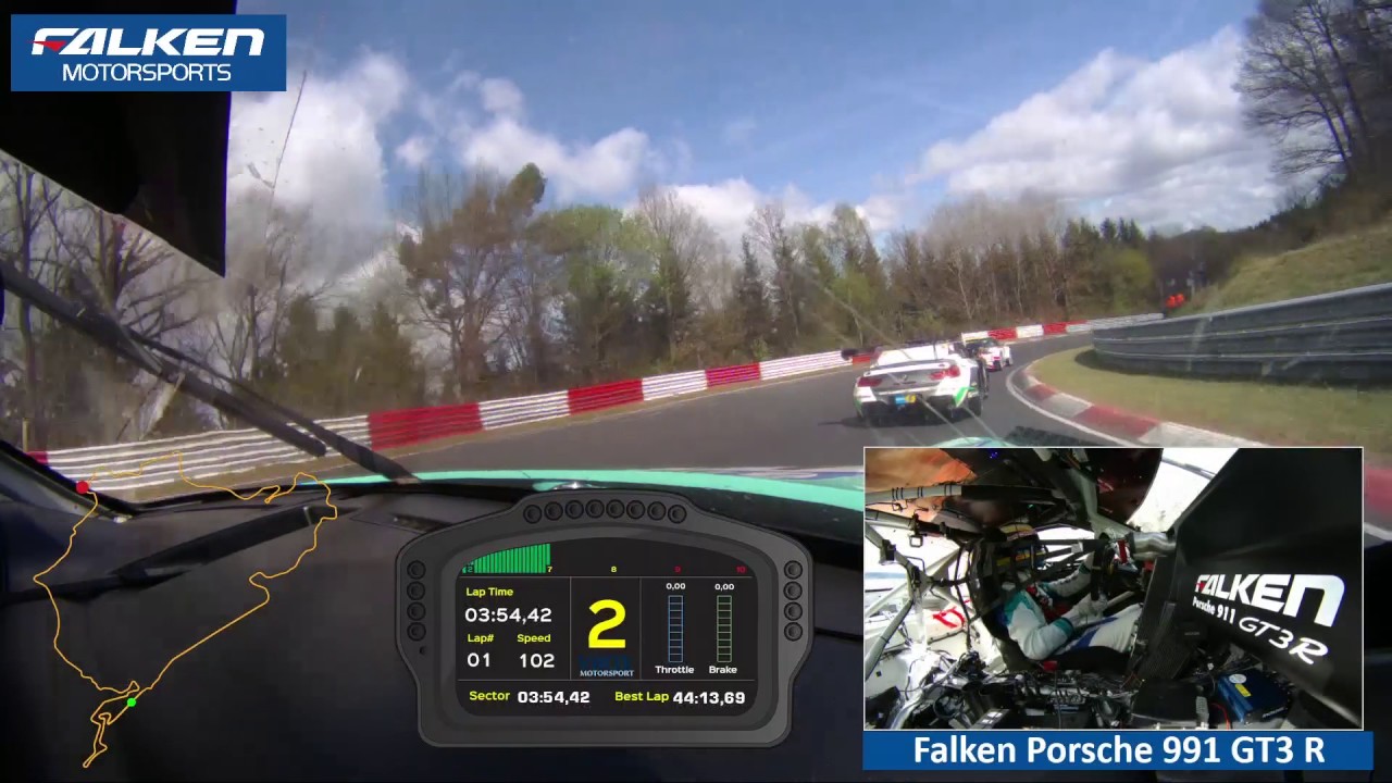 Falken Motorsports - Onboard 24h-Quali Race 2017 Porsche 911 GT3R