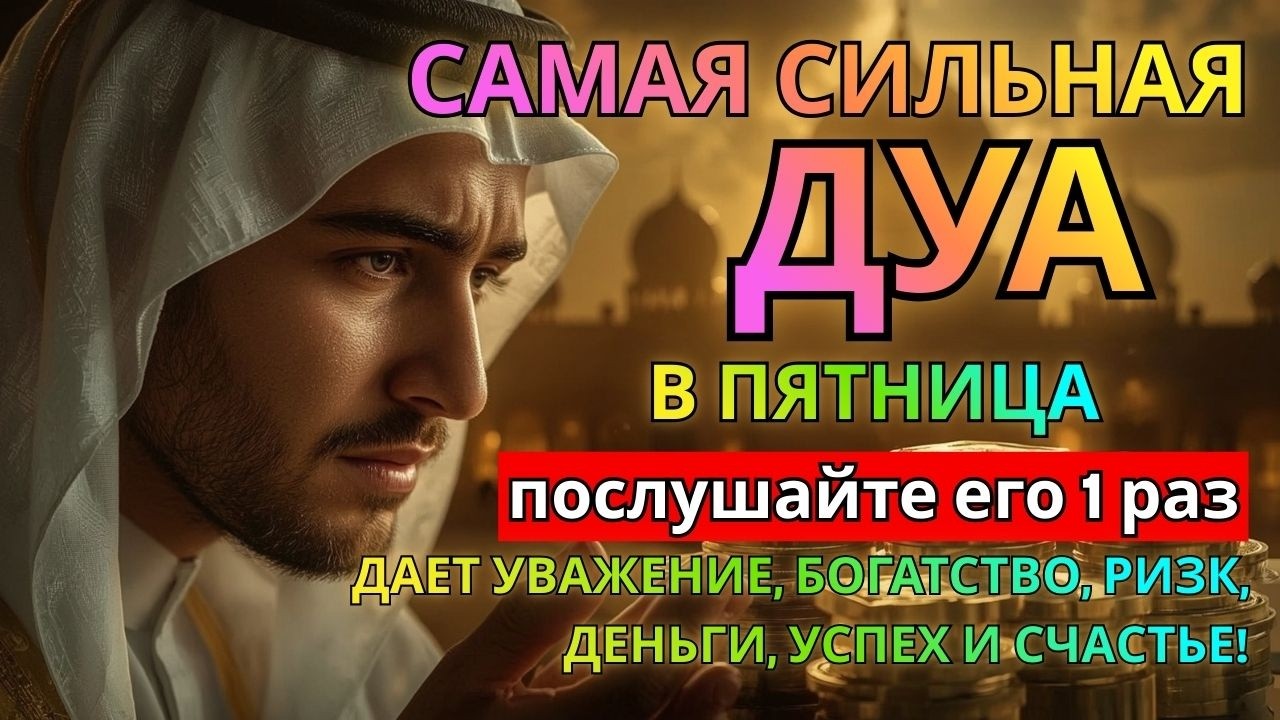 ИншаАллах!САМАЯ СИЛЬНАЯ Дуа В ПЯТНИЦА! Все желаниясбываются! Очень сложные проблемы будут решены
