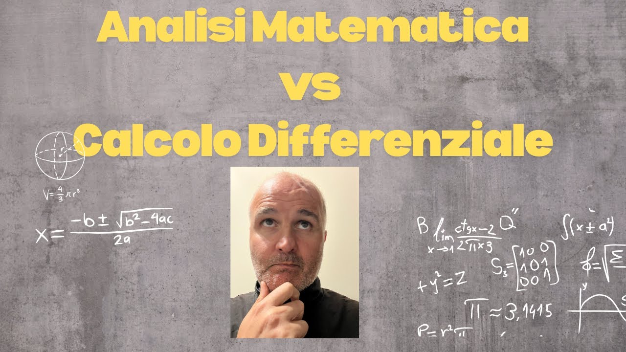 Analisi Matematica vs Calcolo Differenziale: cambia solo un nome nuovo