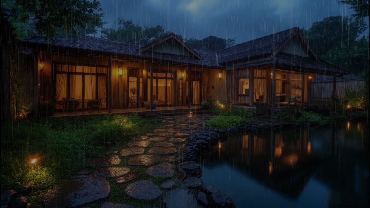 Soft Rain and Cricket Sounds | Relaxing Night Ambience to Help You Sleep Deeply