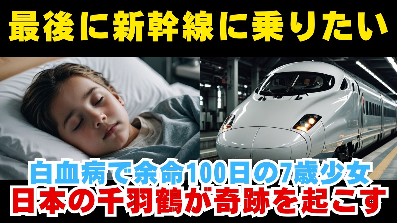 【海外の反応】「はやぶさに乗りたい」余命100日の7歳フランス人少女が日本で起こした奇跡に世界が号泣【日本称賛】