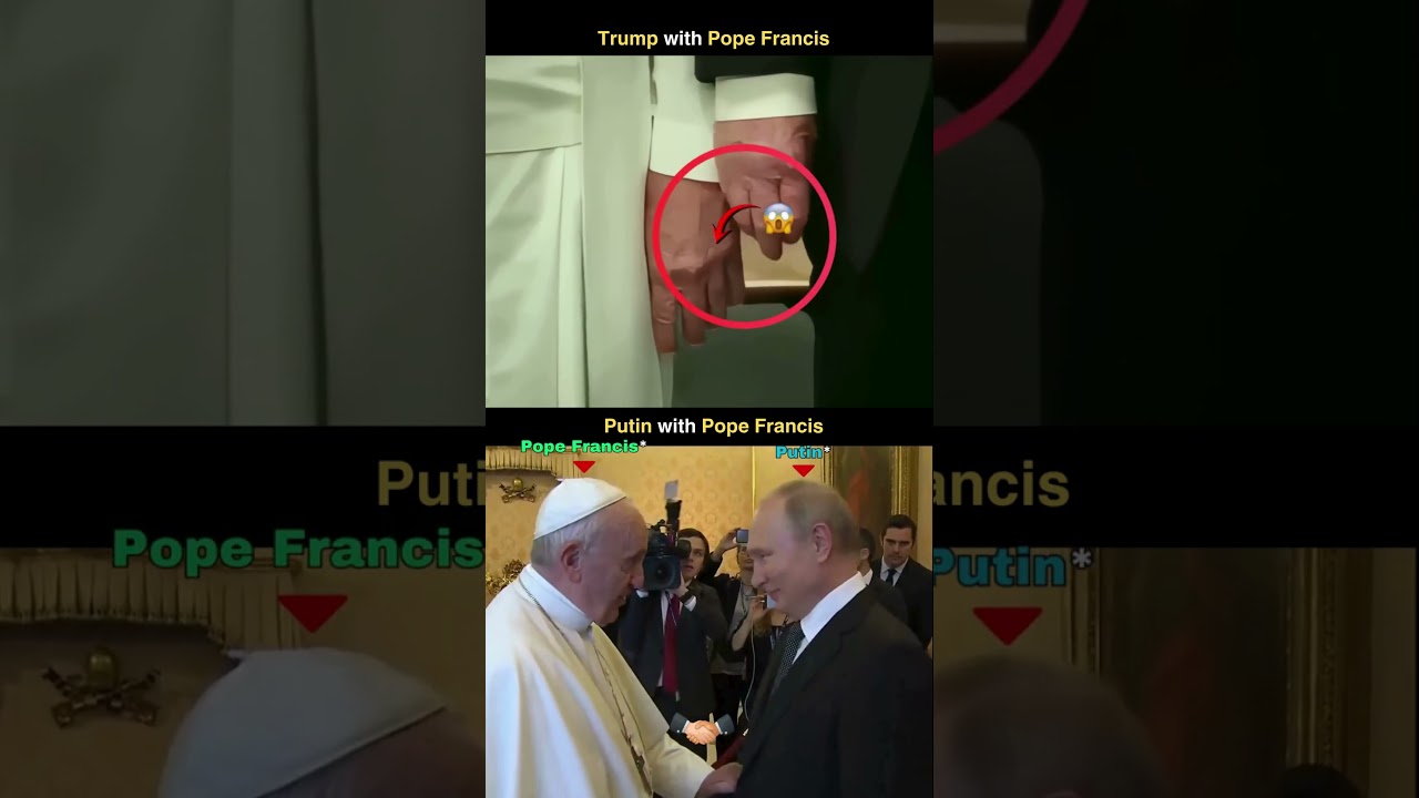 Trump vs Putin with Pope Francis 😮 The Difference Says Everything! #shorts #viral #trending #short
